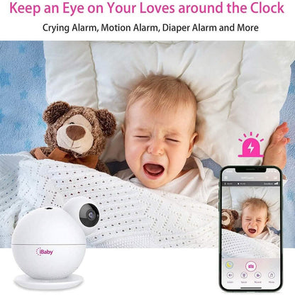 iBaby M8 2K Smart Baby Monitor, 355° Pan 110° Tilt and 2-Way Talk  (Refurbished)