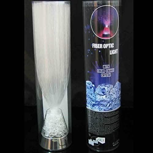 Ice Fiber Optic Light with Color-changing Crystal Base