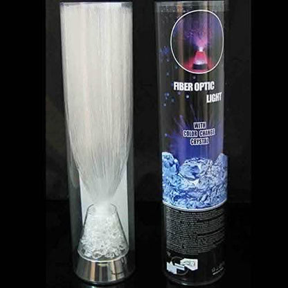 Ice Fiber Optic Light with Color-changing Crystal Base