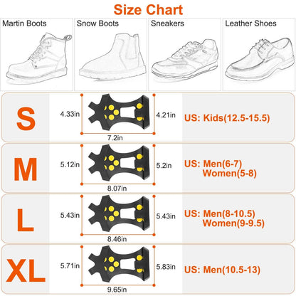 Ice Snow Grips Anti Slip Over Shoe