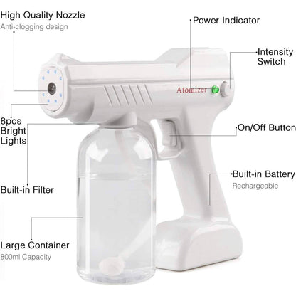 IFLOVE Disinfectant Electrostatic Sprayer Handheld Nano Atomizer