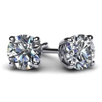 IGI Diamond Engagement Earrings VS1 D Round 4.34 Carat Lab Created Eye Clean