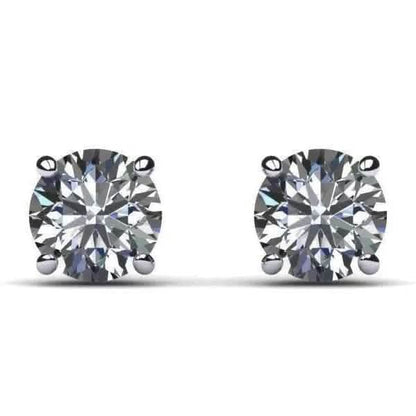IGI Diamond Engagement Earrings VS1 D Round 4.34 Carat Lab Created Eye Clean