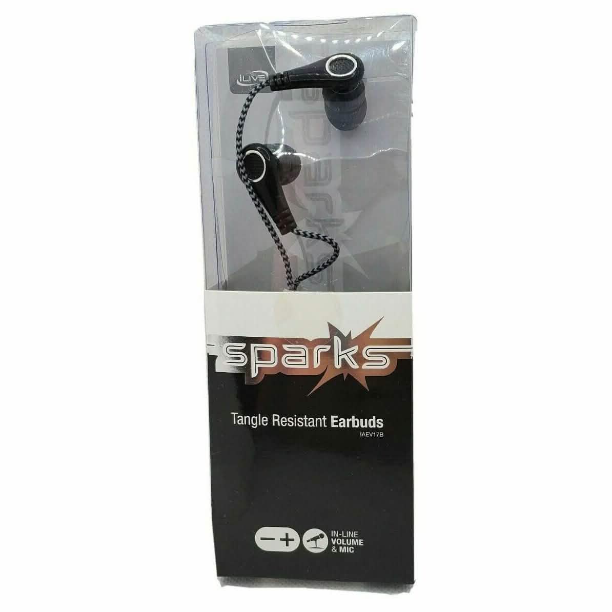 iLive Sparks Wired Tangle Resistant Earbuds