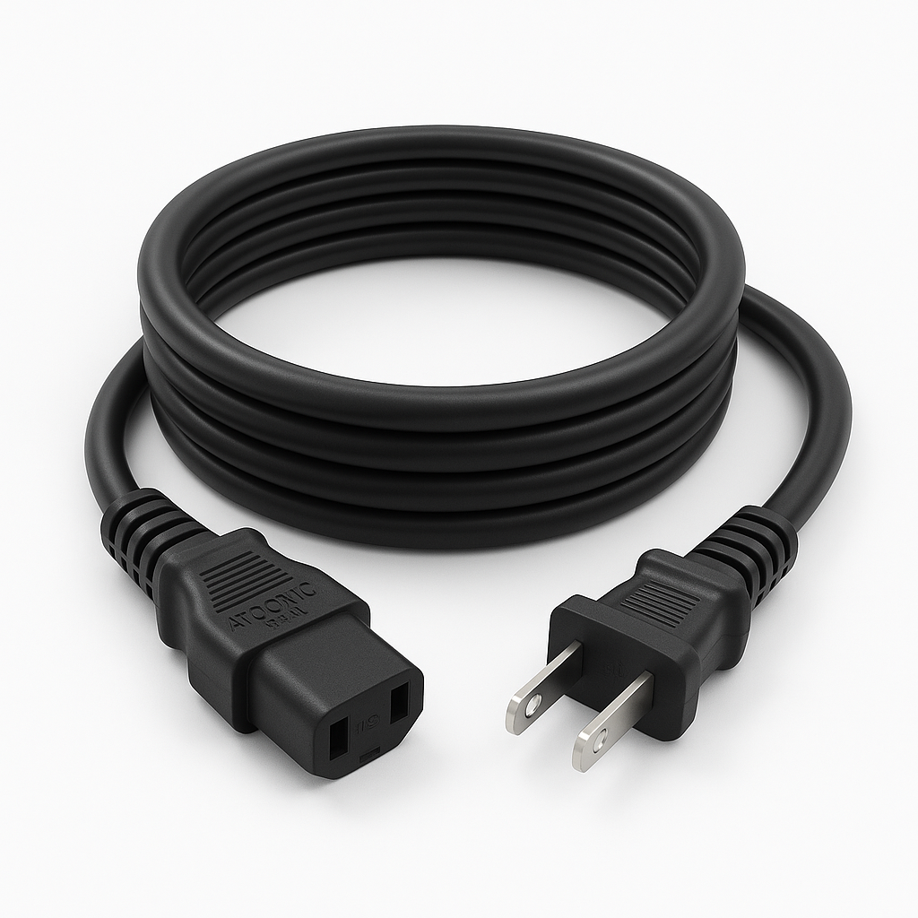 Marantz 963611501370S AC Power Cable Cord | 6 FT | 2-Prong Female to 2-Prong Male | 125V AC - 963611501370S