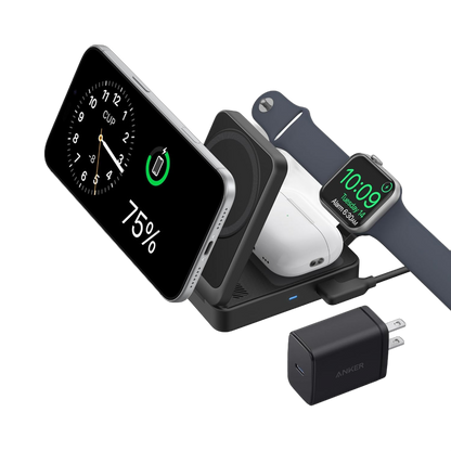 Anker MagGo Wireless Charging Station (Foldable 3-in-1)