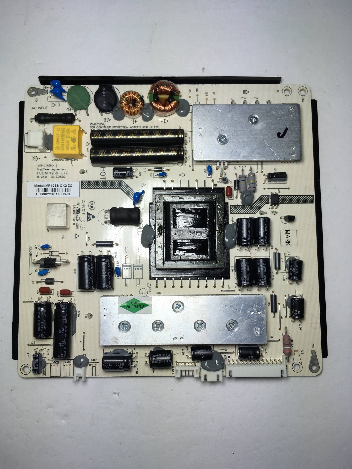 RCA MP123B-CX2-ZC Power Supply For  J32CE820