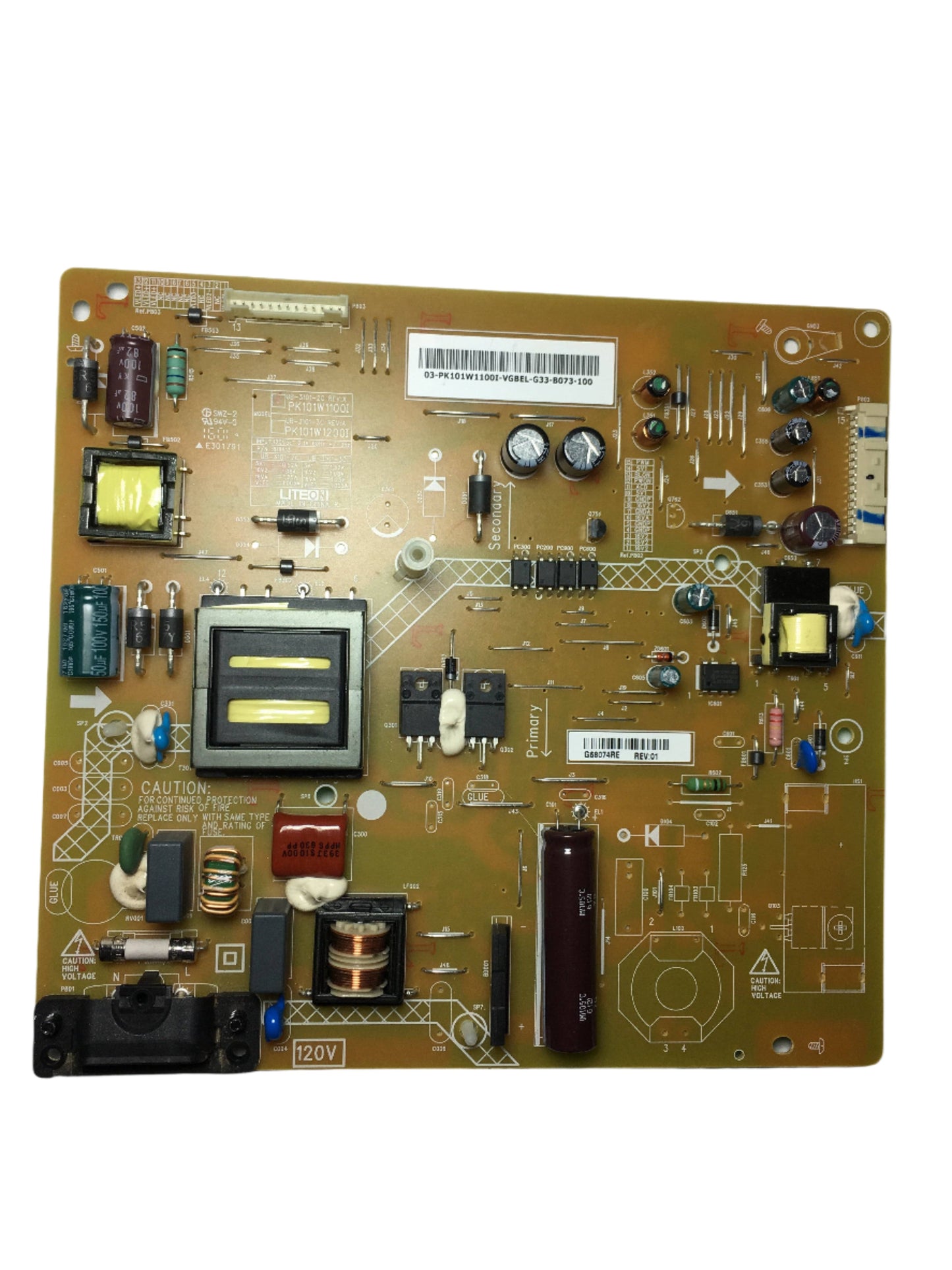 Toshiba PK101W1100I Power Supply / LED Board for 49L310U