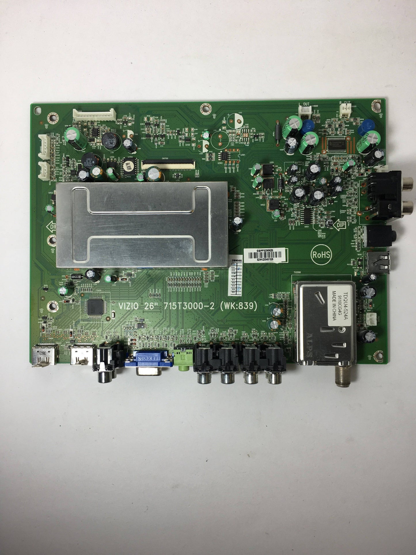 Vizio CBPF82MKZ5 (715T3000-1) Main Board for VA26LHDTV10T