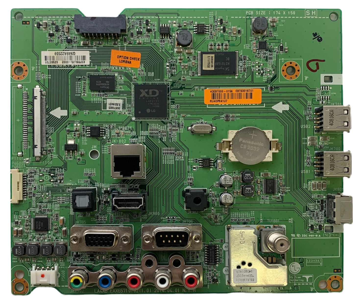 LG EBT63318701 Main Board for 42LY540S-UA.AUSWLJR