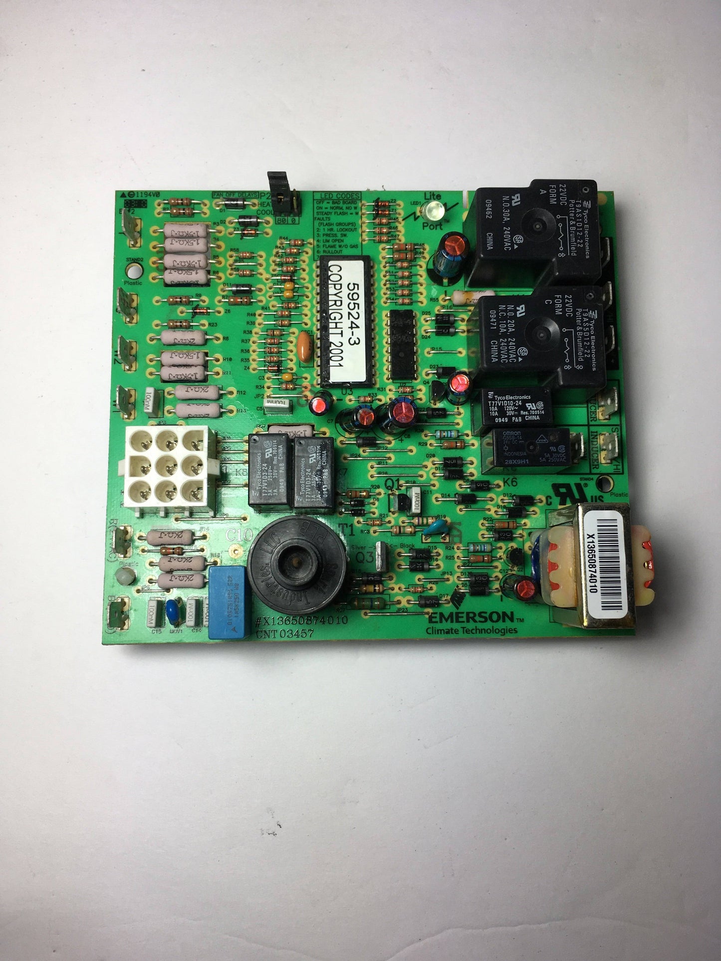 Trane American Standard Emerson X13650874010 50N02-495-91 Furnace Control Board