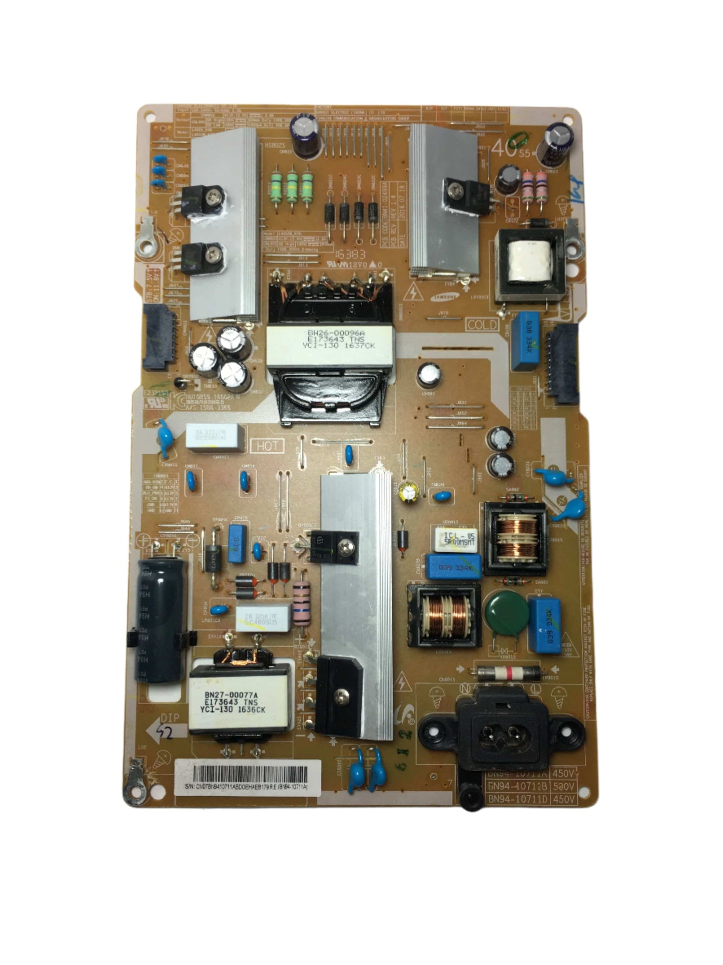 Samsung BN94-10711A Power Supply / LED Board