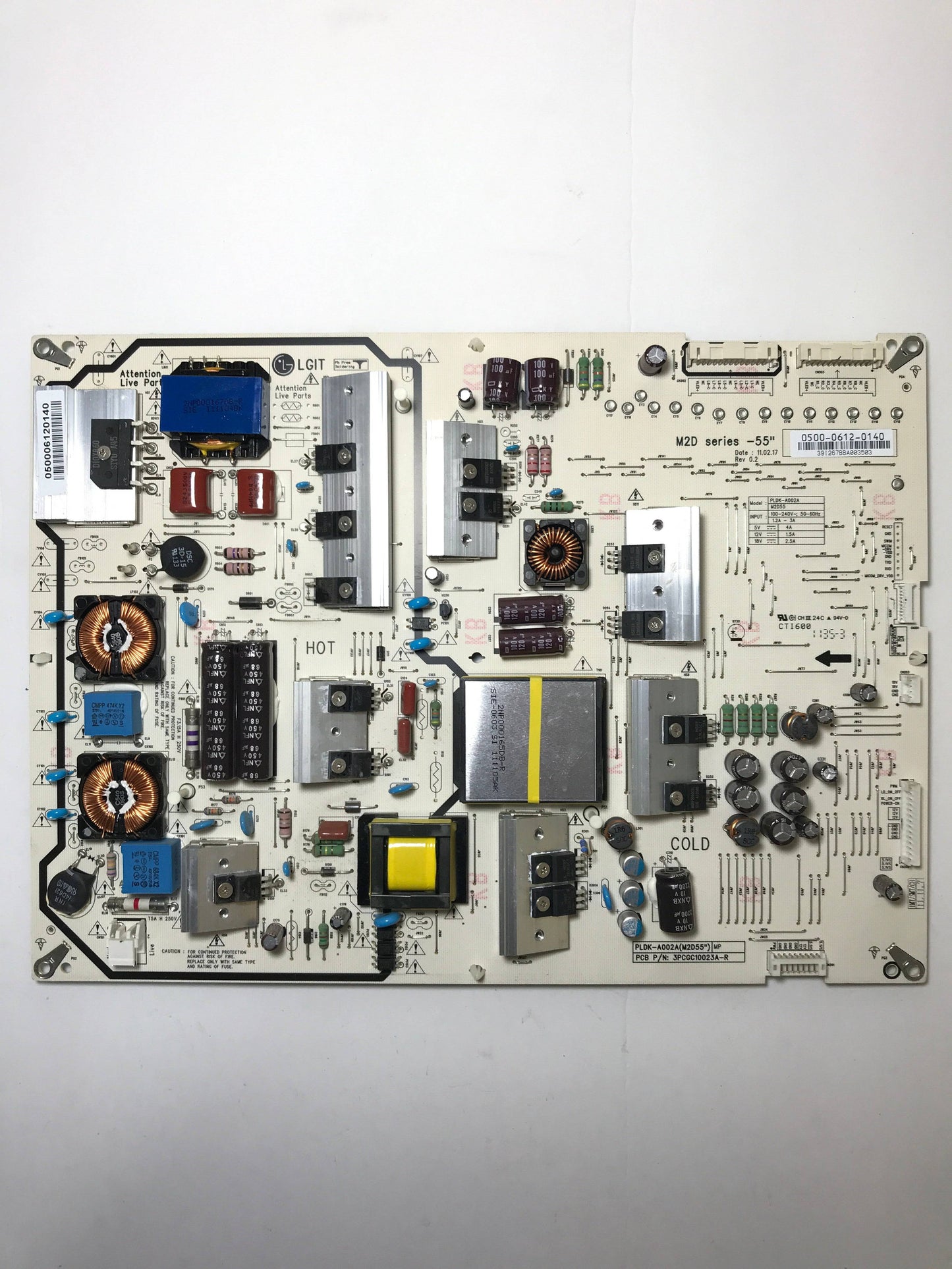 Vizio 0500-0612-0140 (PLDK-A002A) Power Supply for M550SV