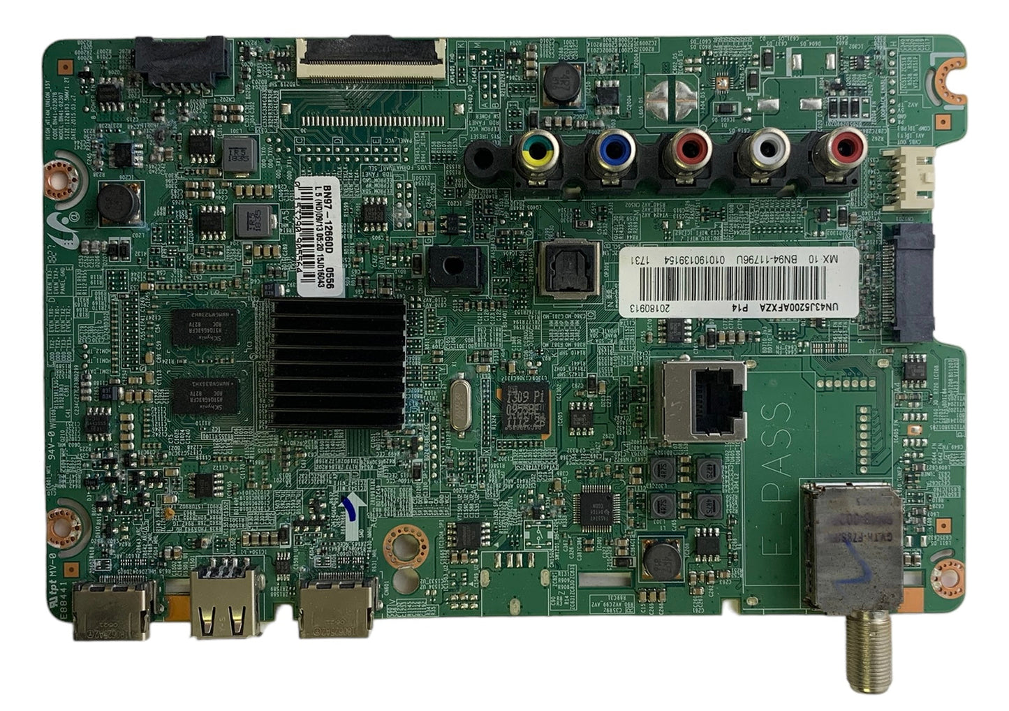 Samsung BN94-11796U Main Board for UN43J5200AFXZA (Version AB05)