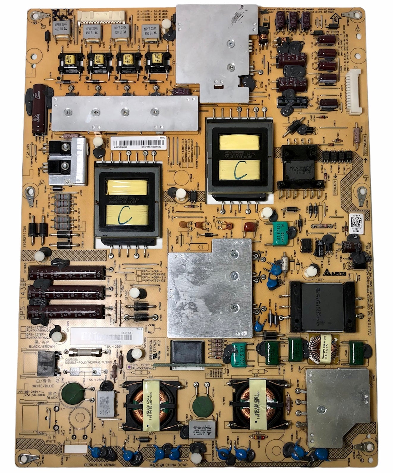 Sharp RUNTKA790WJQZ (DPS-127BP A) Power Supply Unit