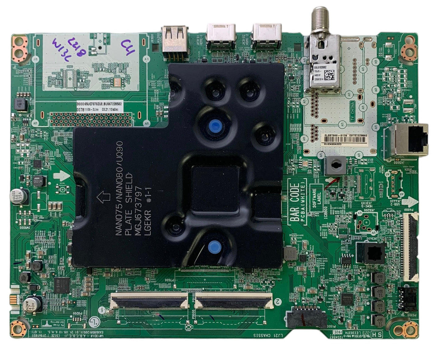 LG EBT67228502 Main Board for 65UQ7070ZUE