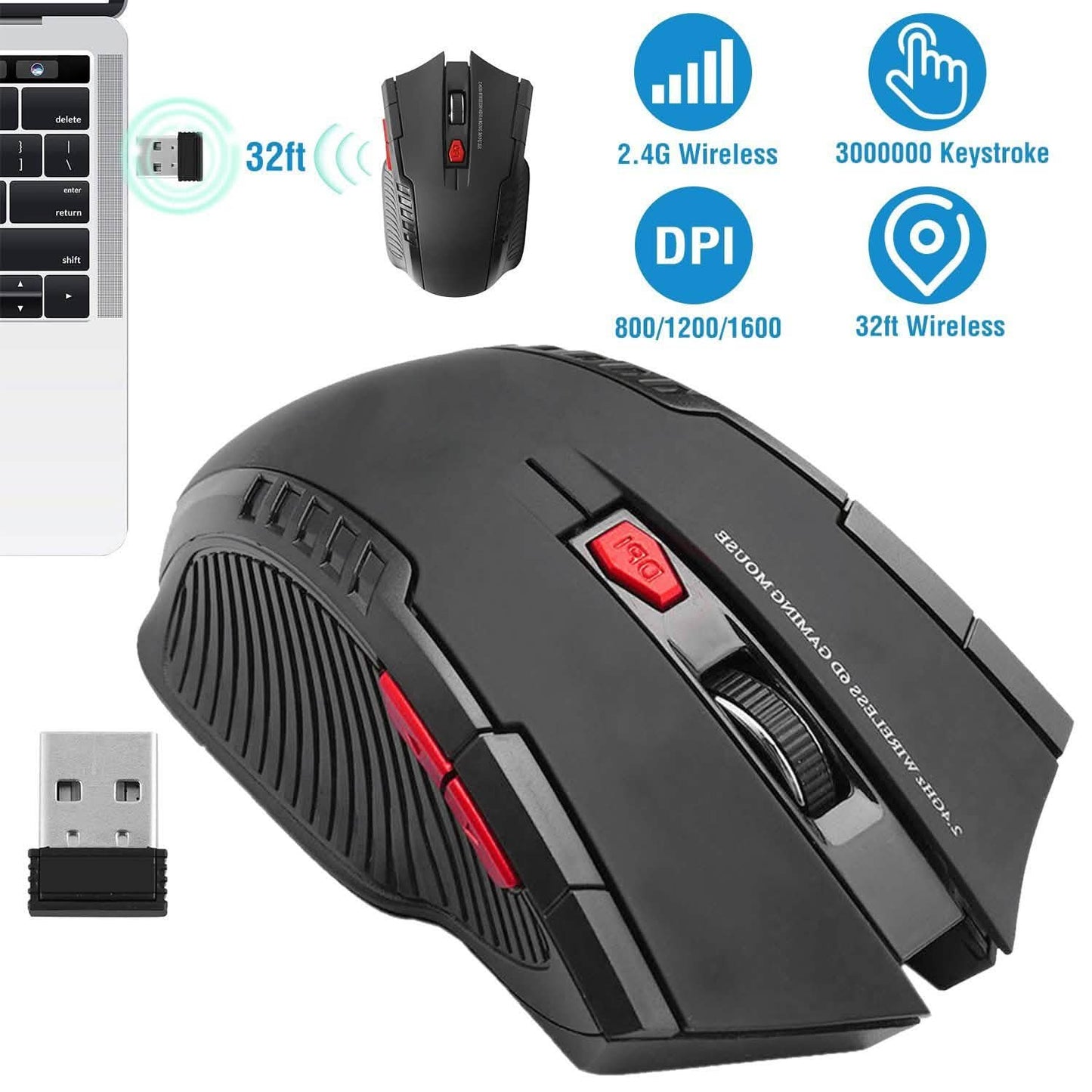 iMountek 2.4G Wireless Gaming Mouse