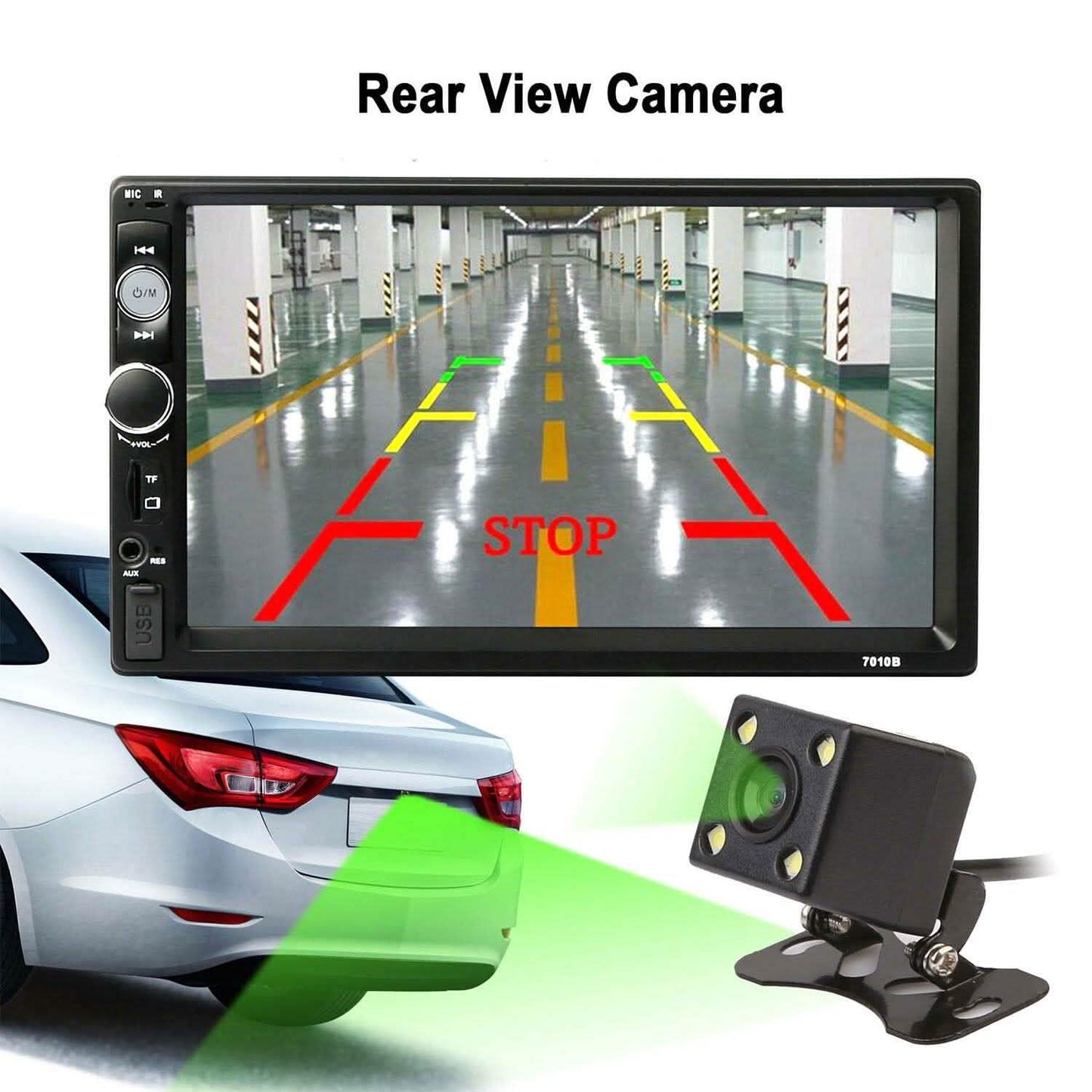 iMountek 7 Inches Universal Wireless Car MP5 Player with Rear View Camera