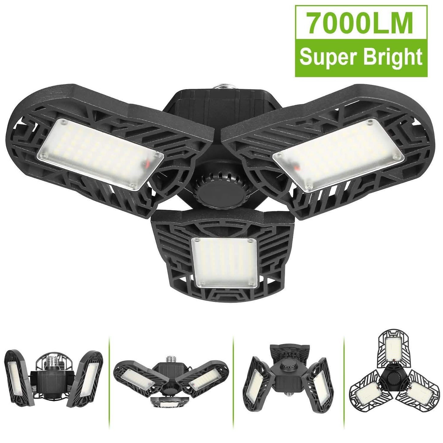 iMounTEK E26 /E27 80W 7000LM 6500K LED Garage Ceiling Light