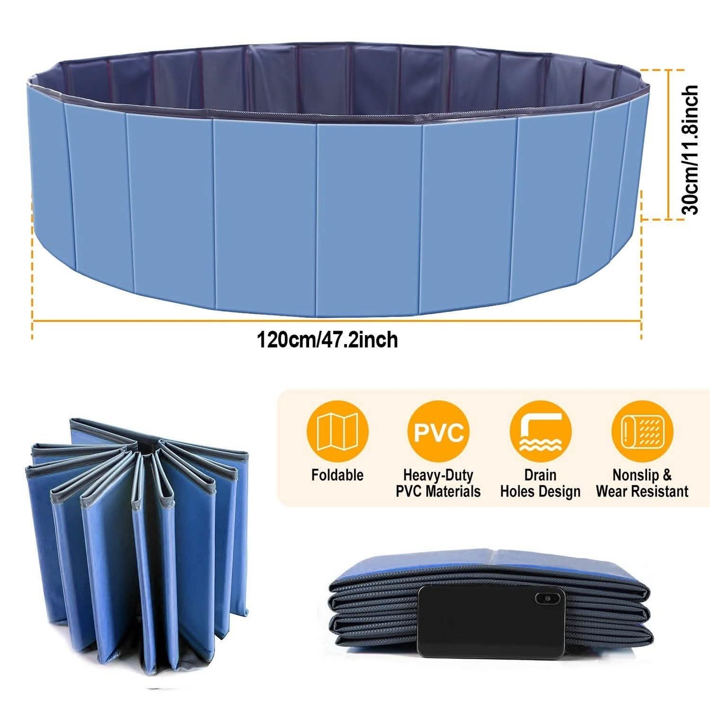 iMounTEK Foldable Pet Swimming Pool