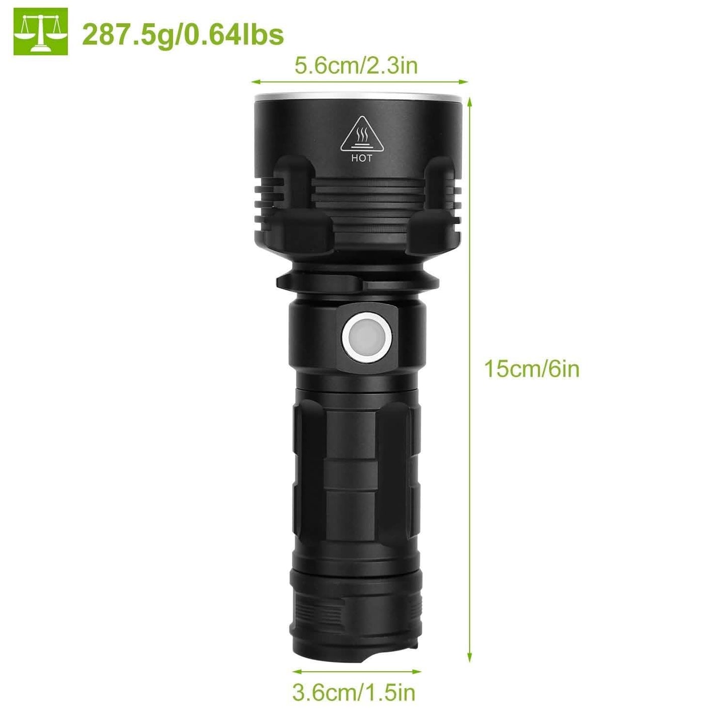 iMounTEK LED Flashlight with 3 Lighting Modes