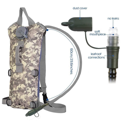 iMountek Tactical Hydration Pack 3L Water Bladder