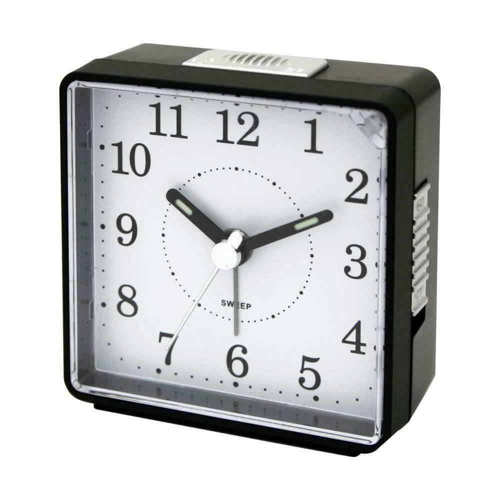 IMPECCA Travel Alarm Clock, Sweep Movement