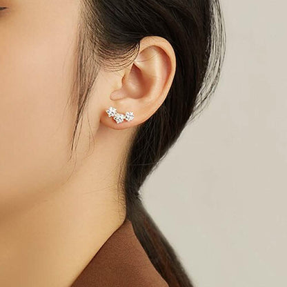 INALIS Romantic Star 925 Sterling Silver Stud Earrings