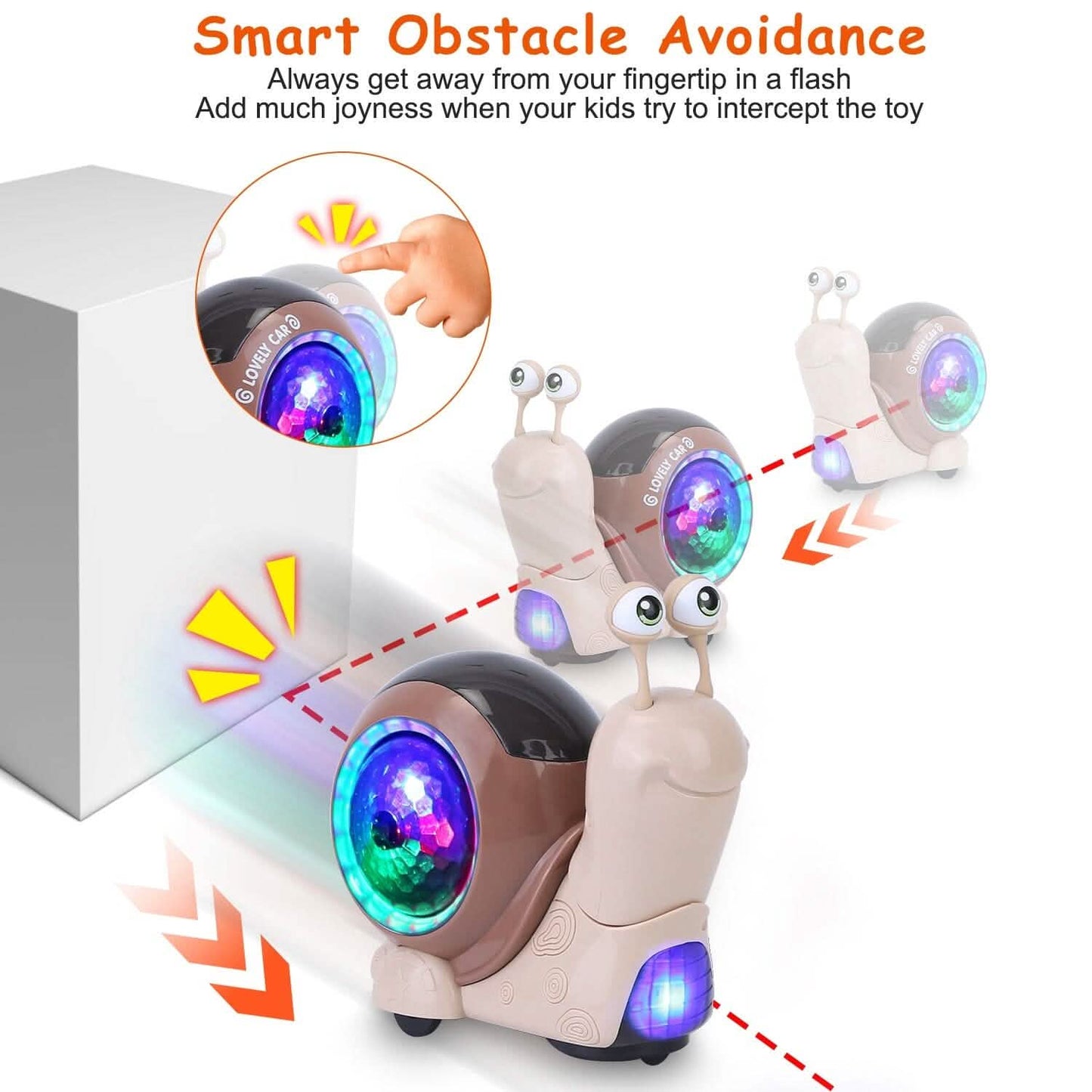 Infant Interaction Toy Automatic Obstacle Avoidance with Music