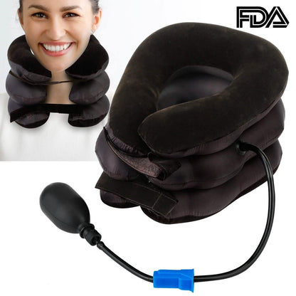 Inflatable Cervical Neck Traction Pillow
