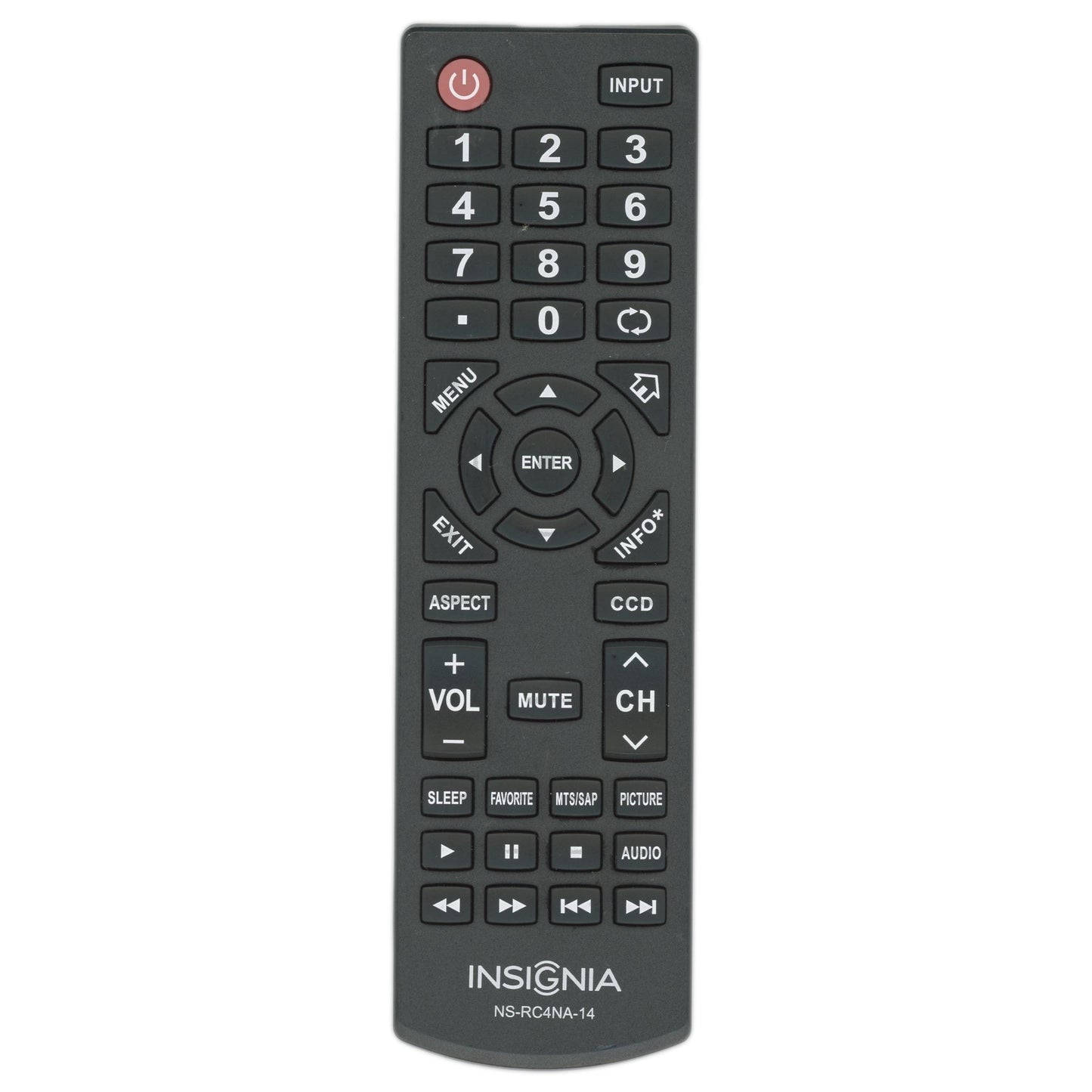 Insignia NSRC4NA14 TV Remote Control - NS-RC4NA-14