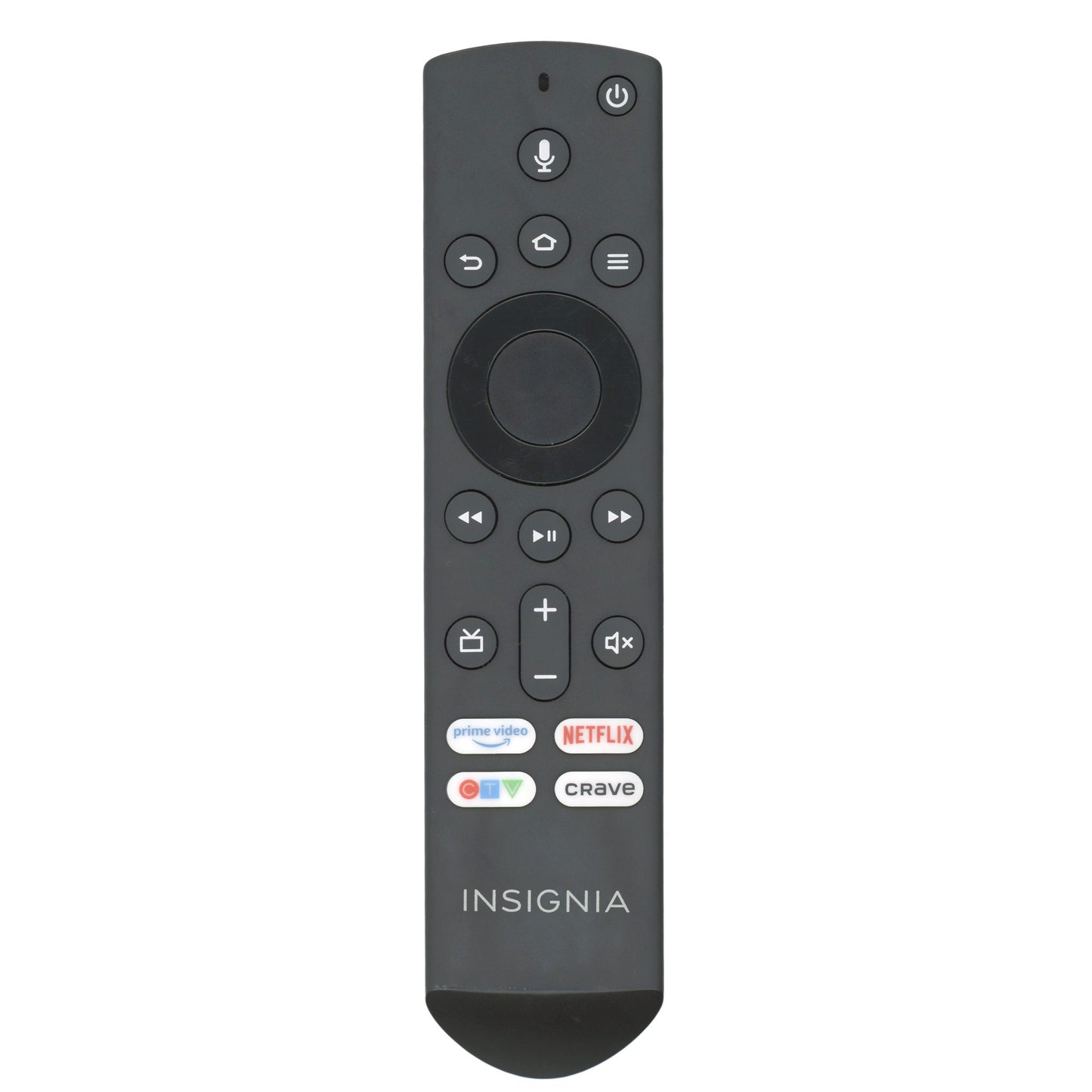 Insignia NS-RCFCA-19 Fire TV Remote Control | Canada | Voice | Prime Video | Netflix | CTV | Crave - NSRCFCA19