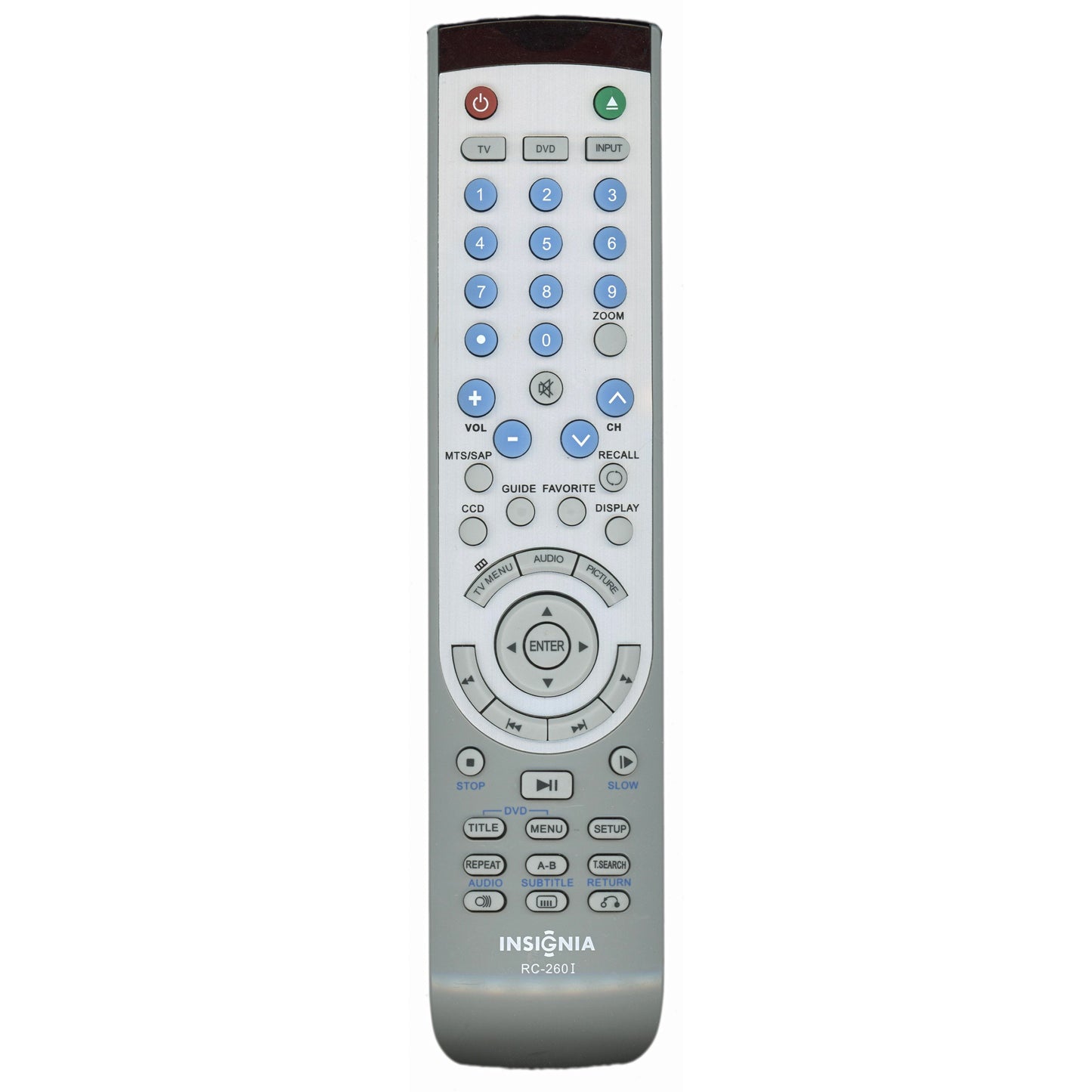 Insignia RC260I INSIGNIA TV/DVD Combo Remote Control - ES06195