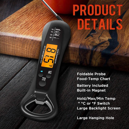 Instant Read Meat Thermometer for Cooking