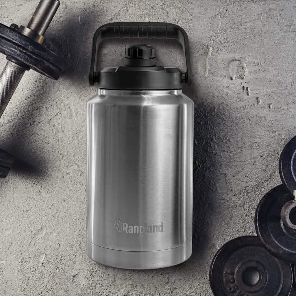 Insulated 1 Gallon Stainless Steel Wide Mouth Growler with Tactical Carrying Bag