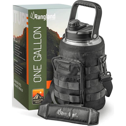 Insulated 1 Gallon Stainless Steel Wide Mouth Growler with Tactical Carrying Bag