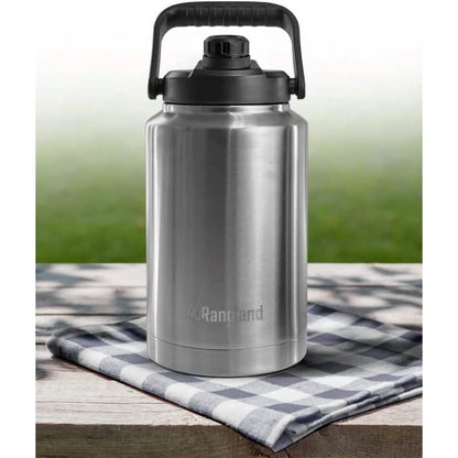 Insulated 1 Gallon Stainless Steel Wide Mouth Growler with Tactical Carrying Bag
