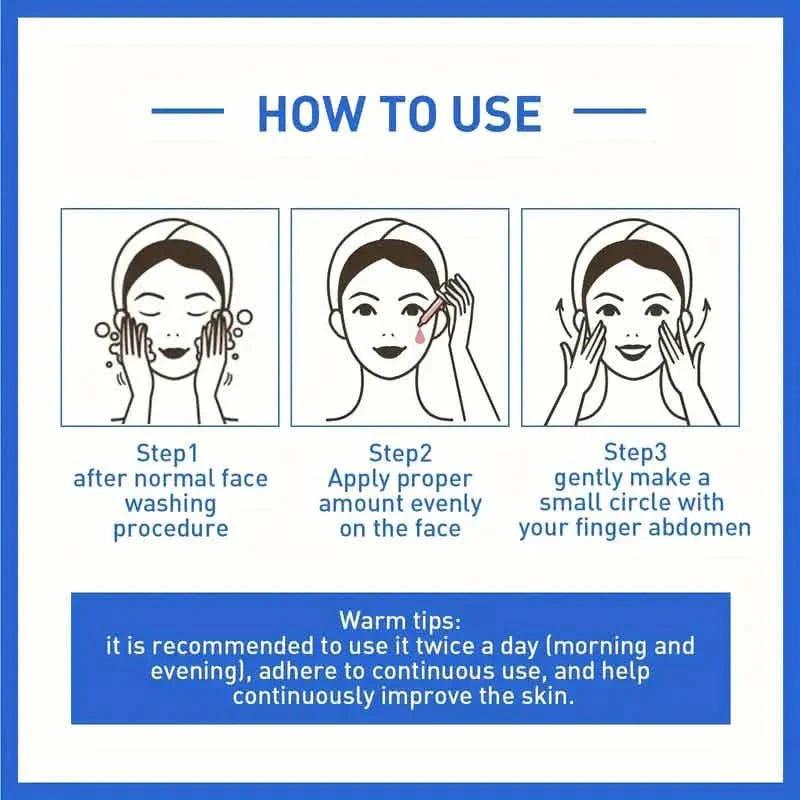 Intensive Anti Aging Botox Facial Serum - Collagen Serum For Skin With Vitamin C, Hyaluronic Acid and Niacinamide