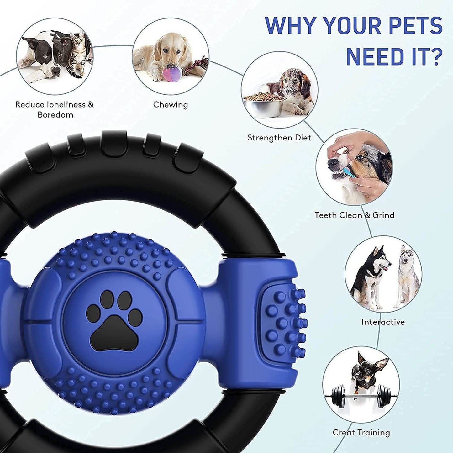 Interactive Squeaky Dog Chew Toy