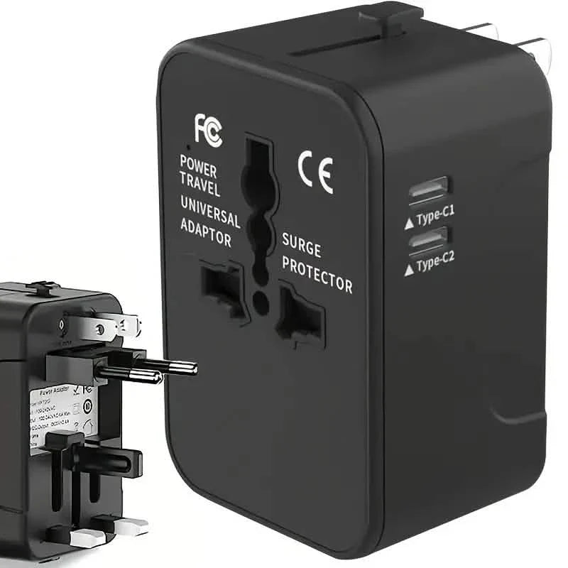 International Portable Worldwide All-in-One Plug Travel Adapter Converter for USA EU UK AUS