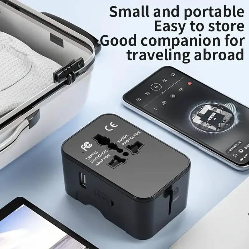International Portable Worldwide All-in-One Plug Travel Adapter Converter for USA EU UK AUS