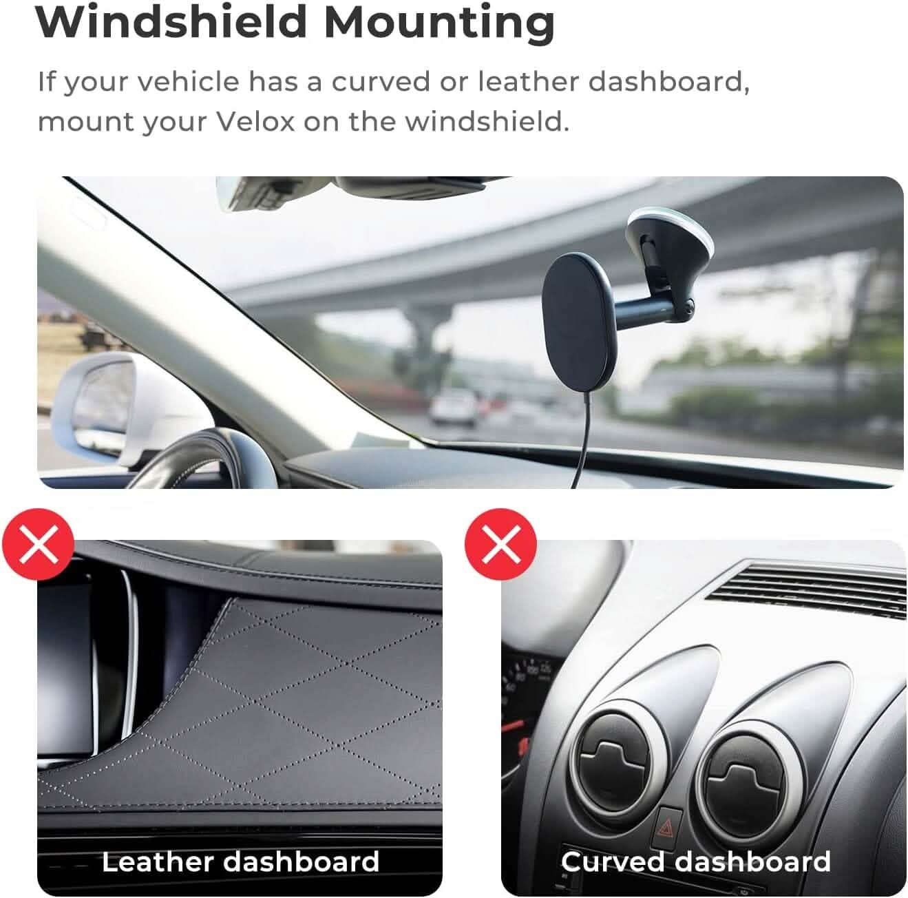iOttie Velox MagSafe Compatible Magnetic Wireless Dashboard
