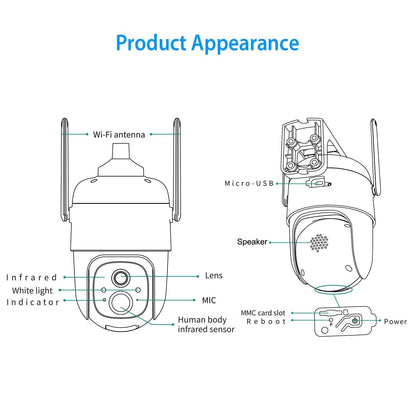 IP65 Solar Wireless Security Camera