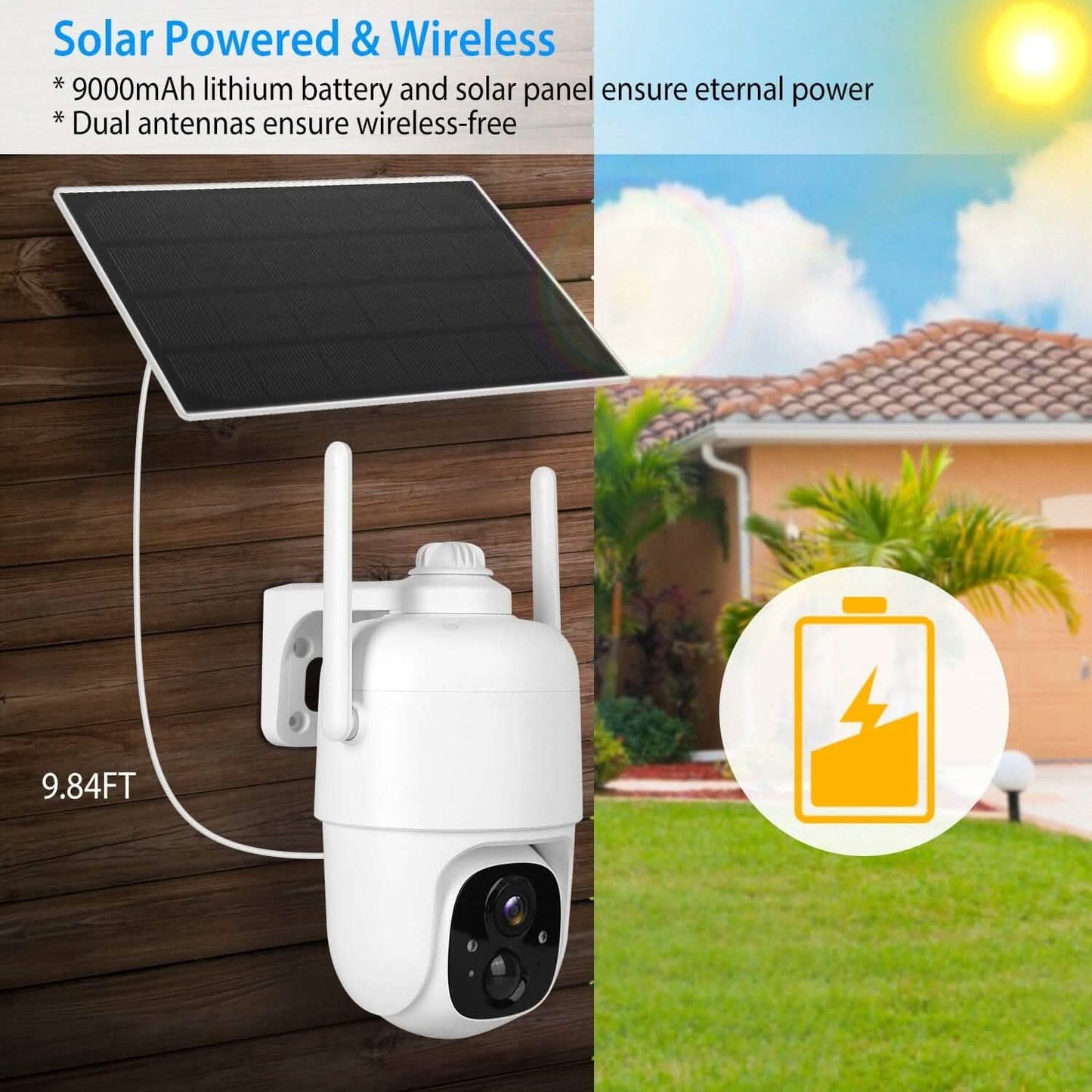IP65 Solar Wireless Security Camera