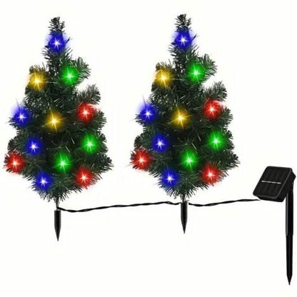 IP65 Waterproof Solar Powered Prelit Small Christmas Tree