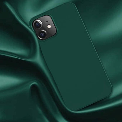 iPhone 12 Pro & iPhone 12 Case Ultra-Thin Soft Flexible TPU Matte Finish Coating - Green