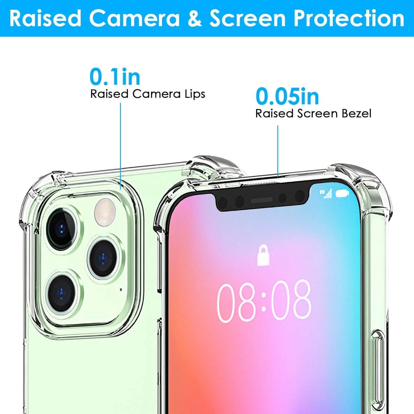 iPhone Shockproof Clear Phone Case Soft TPU