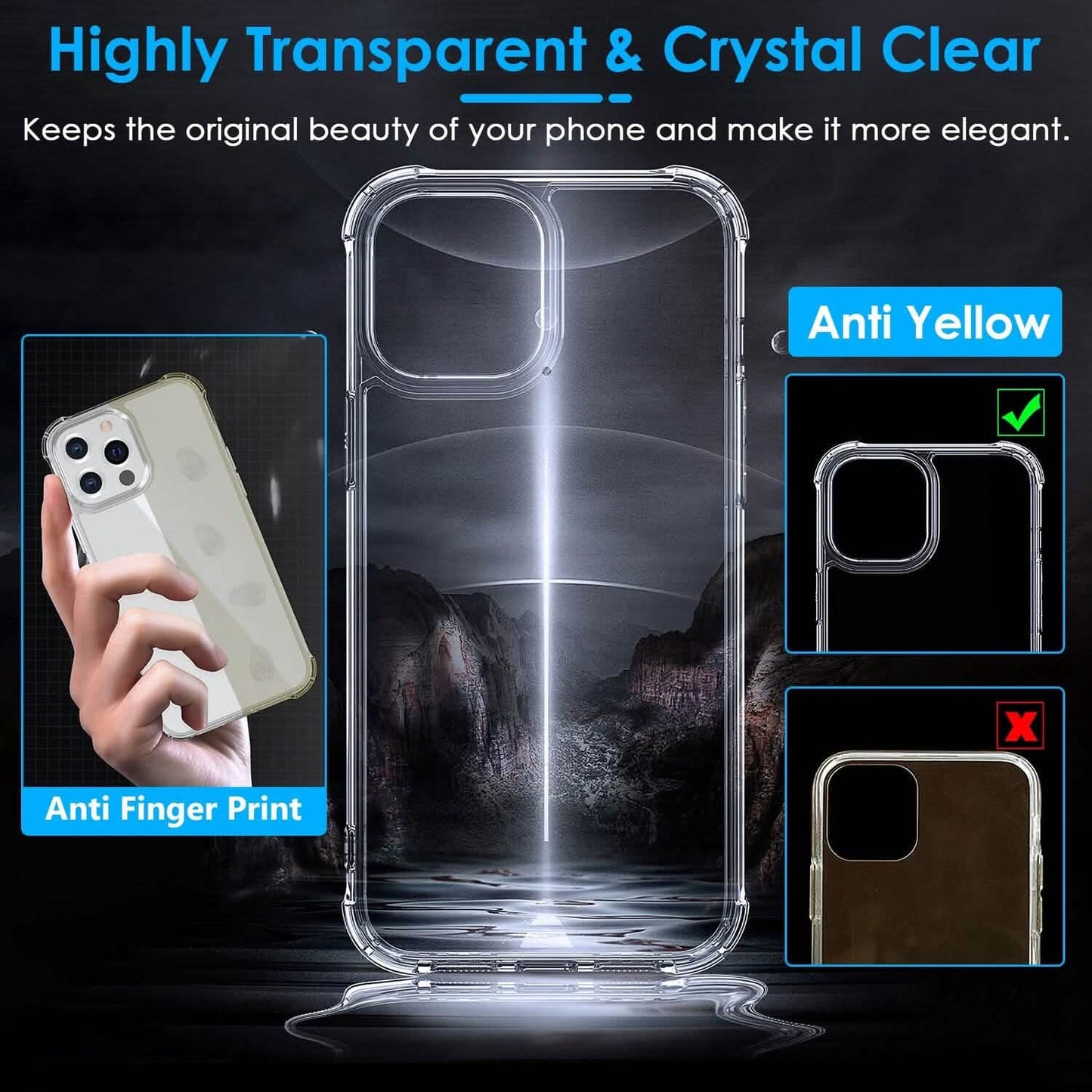 iPhone Shockproof Clear Phone Case Soft TPU