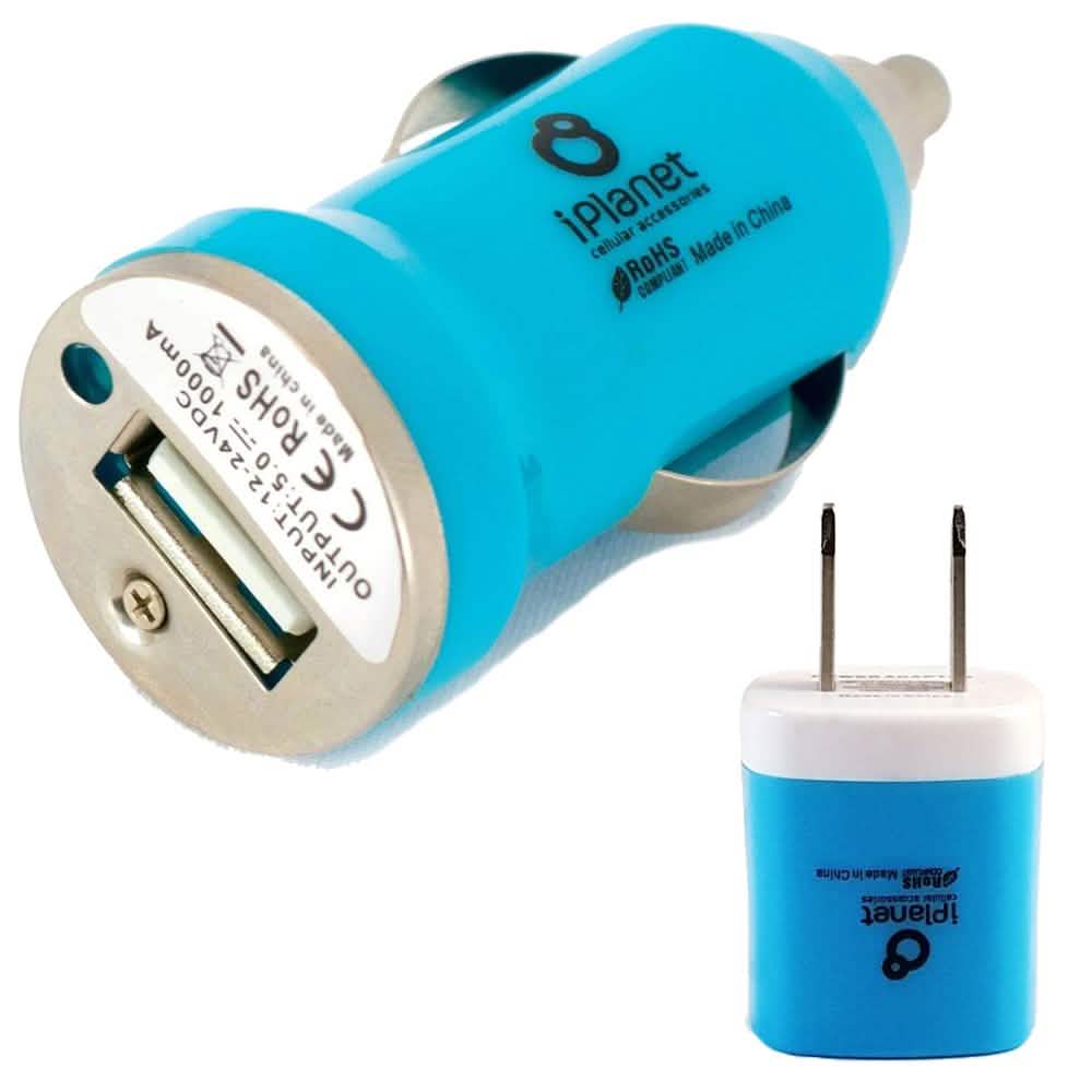 iPlanet 5V USB Car Charger and Wall Charger Combo