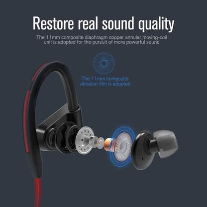 IPX5 Waterproof Shock Bass Stereo Wireless Bluetooth Headphone